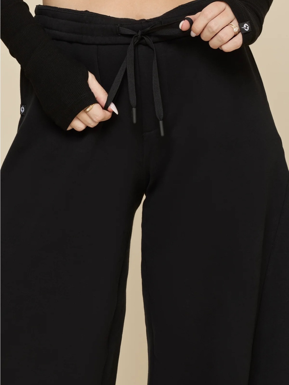 Popflex super wide sweatpants Small black - Picture 2 of 13